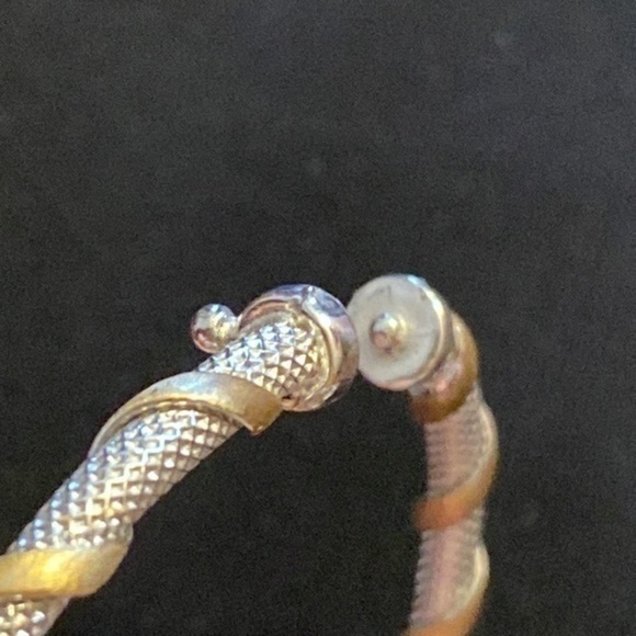 Gold Cuff Snake Bracelet made in Italy 14k gold brand Italian Solid Gold - Picture 7 of 13